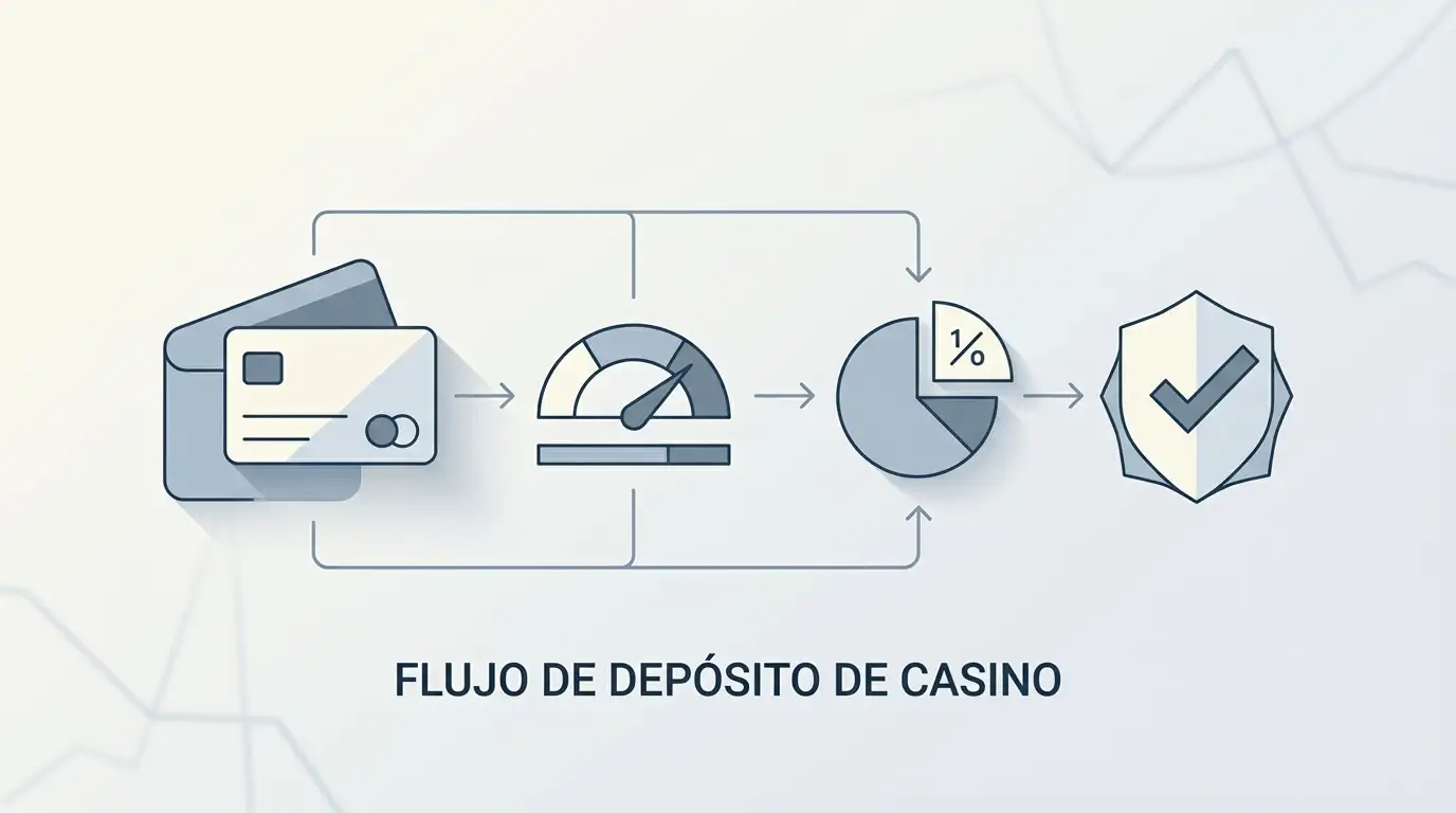 Ilustración editorial sobre un depósito en euros con límites por método y comprobación de titularidad